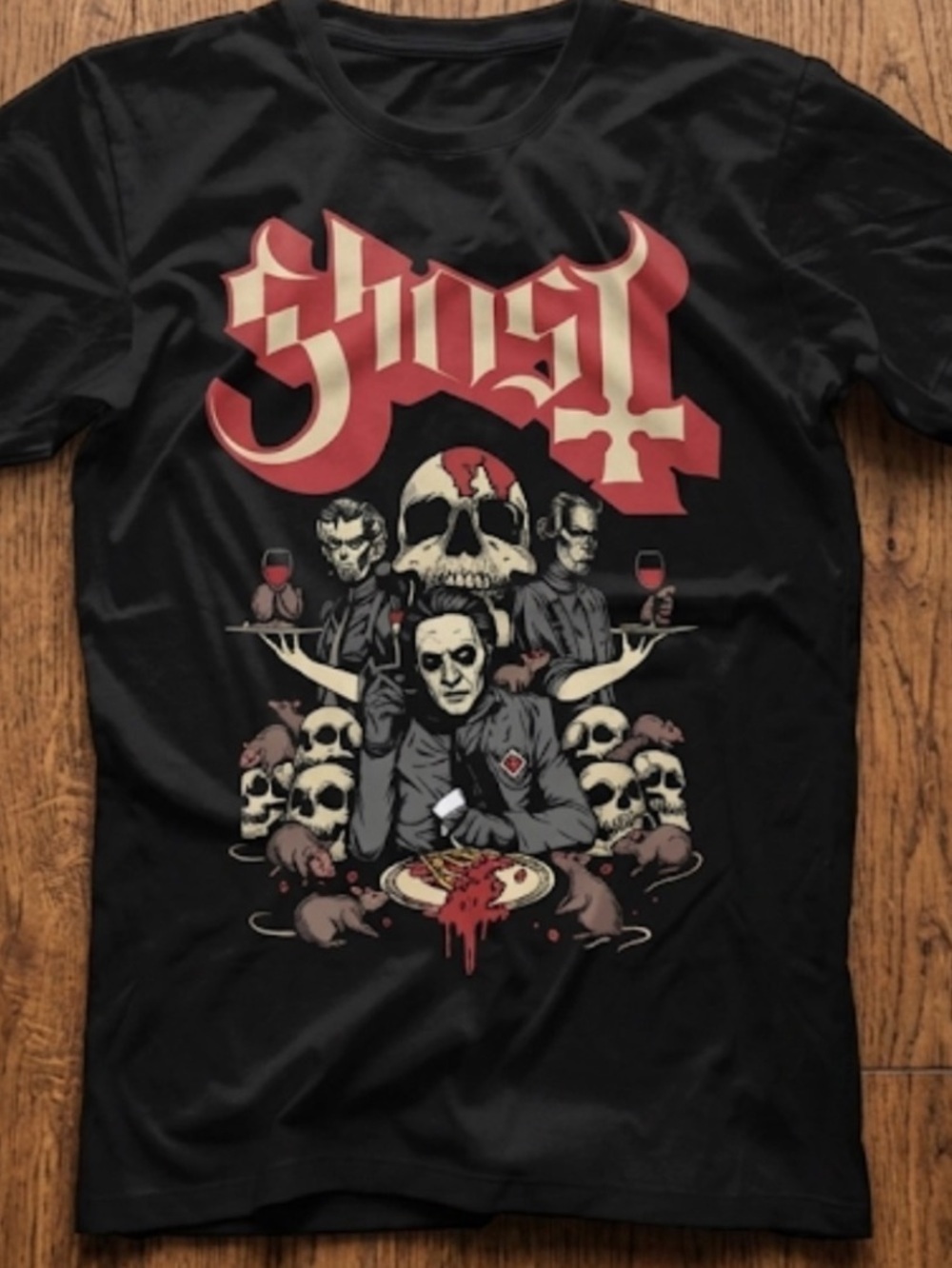 Ghost cherry pie tour shirt men’s size XL black